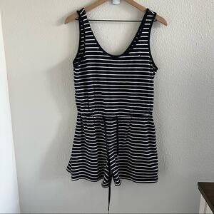 Tommy Hilfiger Striped Romper Shorts Playsuit Casual Nautical Small